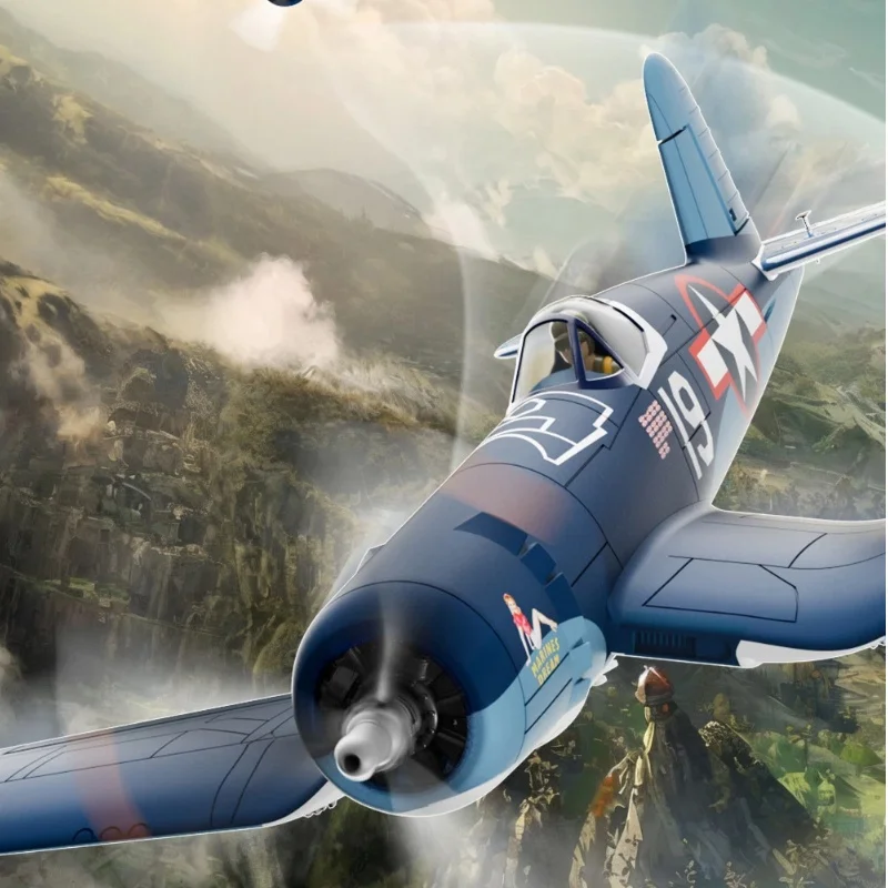 Oulanx F4U طائرة RC بدون فرش ثابتة الجناح Warbird مقاتلة نموذج EPP رغوة طائرة التحكم عن بعد للبالغين #3