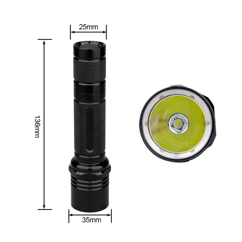 Tactical Flashlight Led Lamp 6P Led Flashlight For Air Gun Scope Hunting