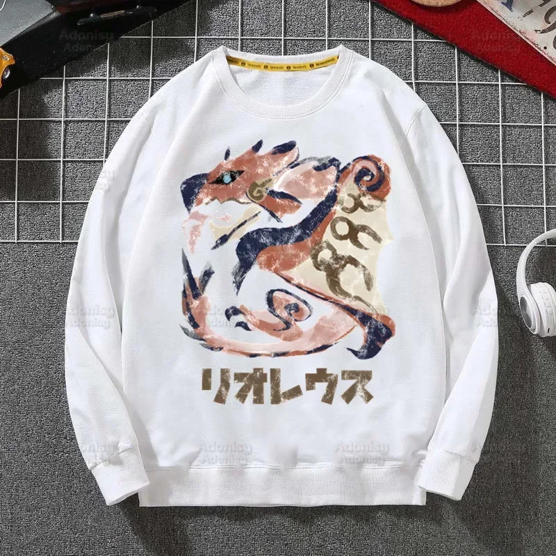 Monster Hunter Game Harajuku Hoodies Sweatshirts Men Woman Fashion Autumn Winter Hip Hop Hoody Male Brand Casual Tops