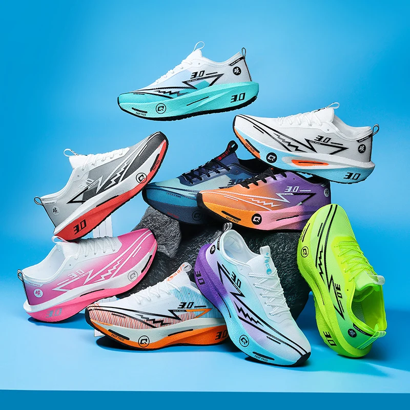 Running Shoes Man Carbon Plate Marathon Sneakers Wear-resistant Lightweight Comfort Athletic Training Sports for Woman