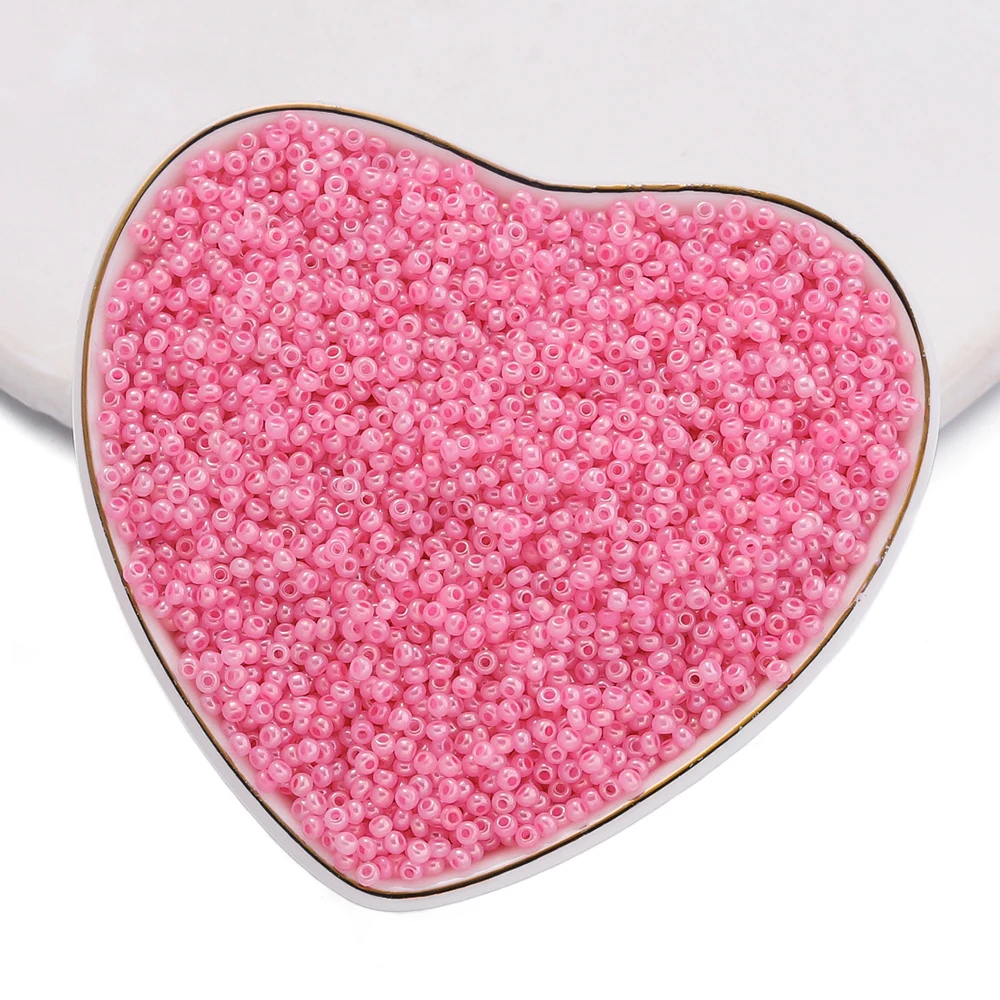 1000 stks 2mm Glas Rocailles Kleurrijke Spacer Losse Kralen voor DIY Ambachten Ketting Armband Oorbel Sieraden Maken Accessoires