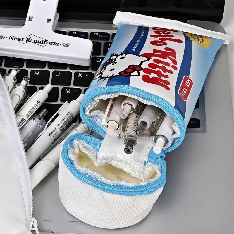 Hello Kitty Zahnpasta, kreativ, niedlich, Stifttasche, lustig, lustig, für Studenten, Schreibtisch, Sortierung, Geschenk, Schreibwaren, Aufbewahrungstasche