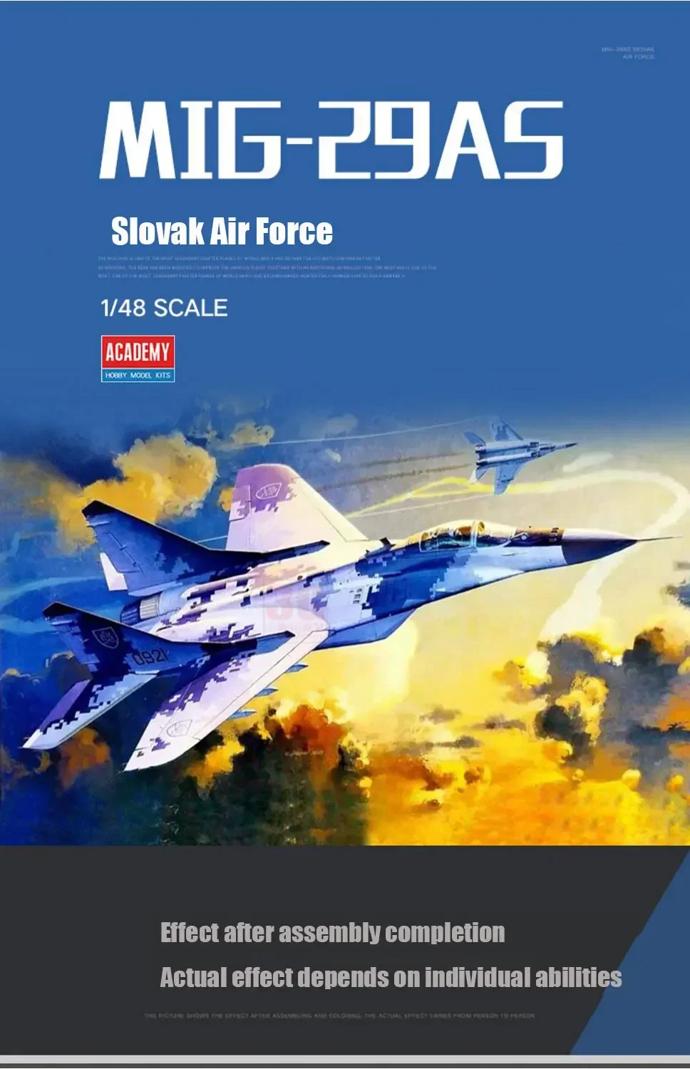 Academy Assembly-vliegtuigmodelset 12227 MiG-29AS "Slovak Air Force" schaal 1/48