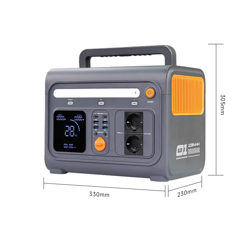 1200W 1024Wh Portable Power Station LiFePO4 Mobile Outdoor Energy Storage Supply For Hair Dryer Home Emergency Backup Power