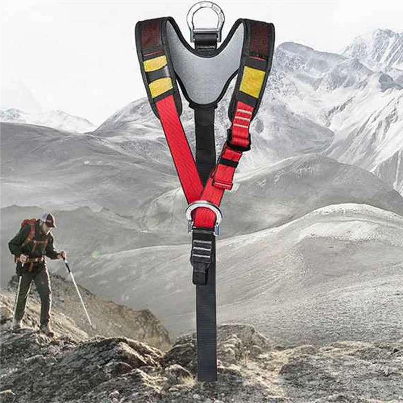 Outdoor Protective Equipment Upper Body Safety Belt Shoulder Strap Mountaineering Safety Belt Downhill Rescue