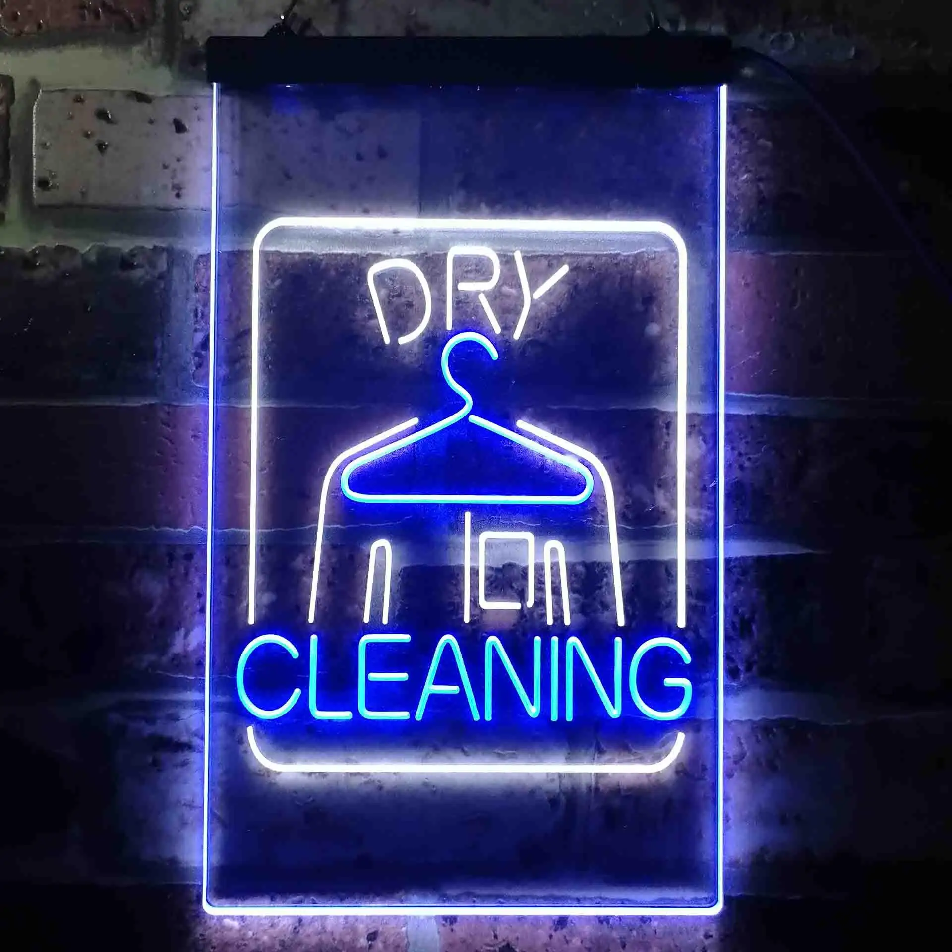 

Dry Cleaning Laundry Dual Color Led Neon Sign st6-i3607