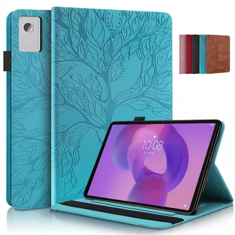 Tablet Funda For Lenovo Idea Tab Plus 12.1 Case tb361fu Emboss Tree Flip Wallet Stand Cover For Xiaoxin Pad 12.1 tb365fc Case