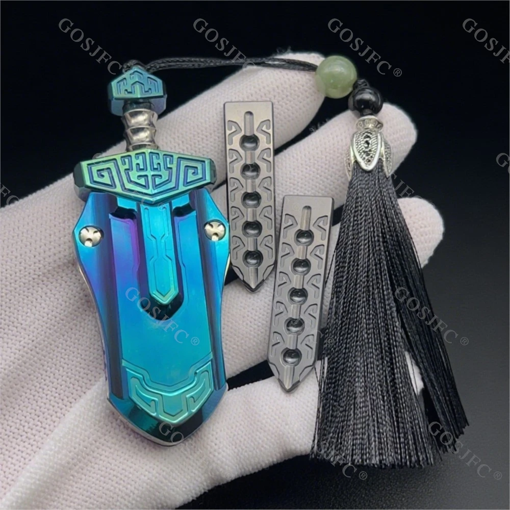 

WANWU EDC Tai'a Sword Zirconium Mechanical Magnetic Fidget Slider Metal Toys Stress Relief Toy Portable Fidget Toys