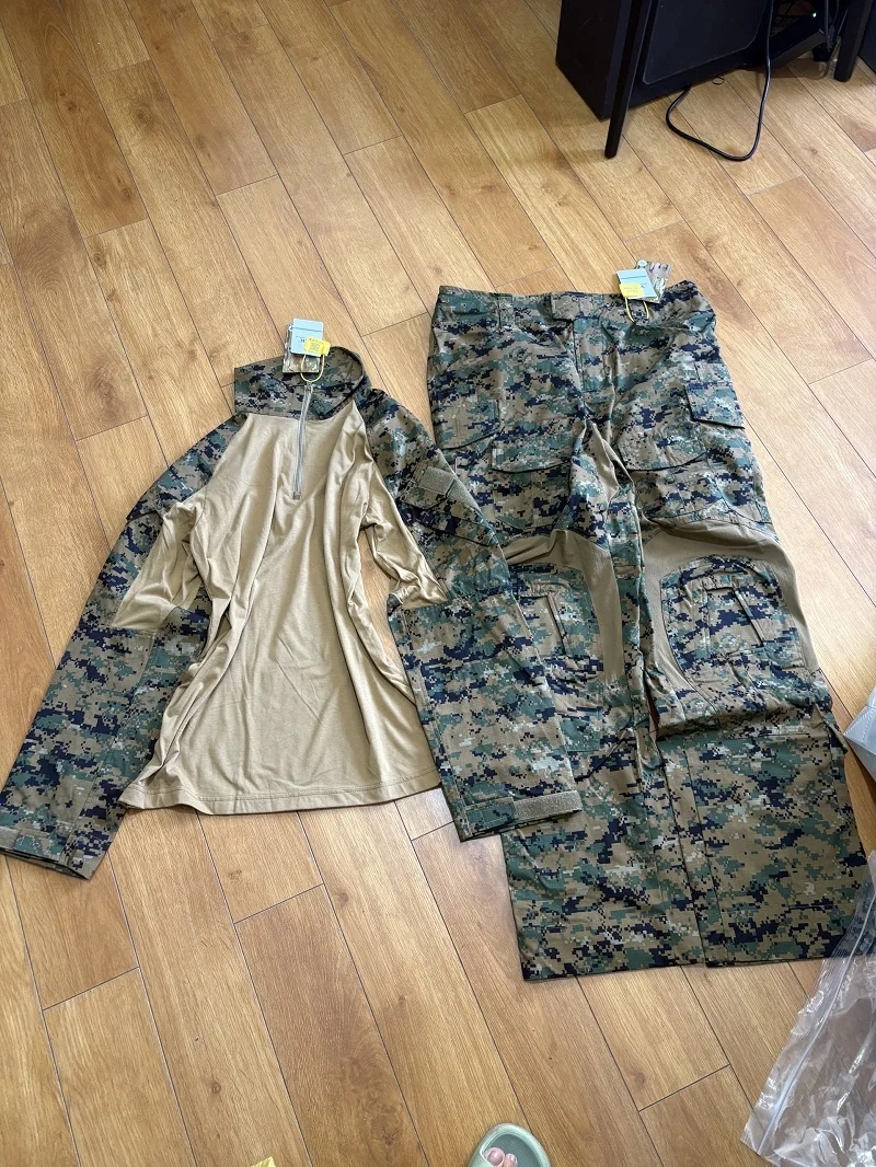 M/L/XL /2XLMARPAT Digital Nylon Cotton Men's G3 Breathable Anti-Red Training Top And Pants