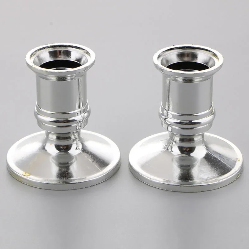 Useful Practical Candle holder 4pcs Centerpiece Decoration Home Kitchen Table top Tea light Candlestick Pillar