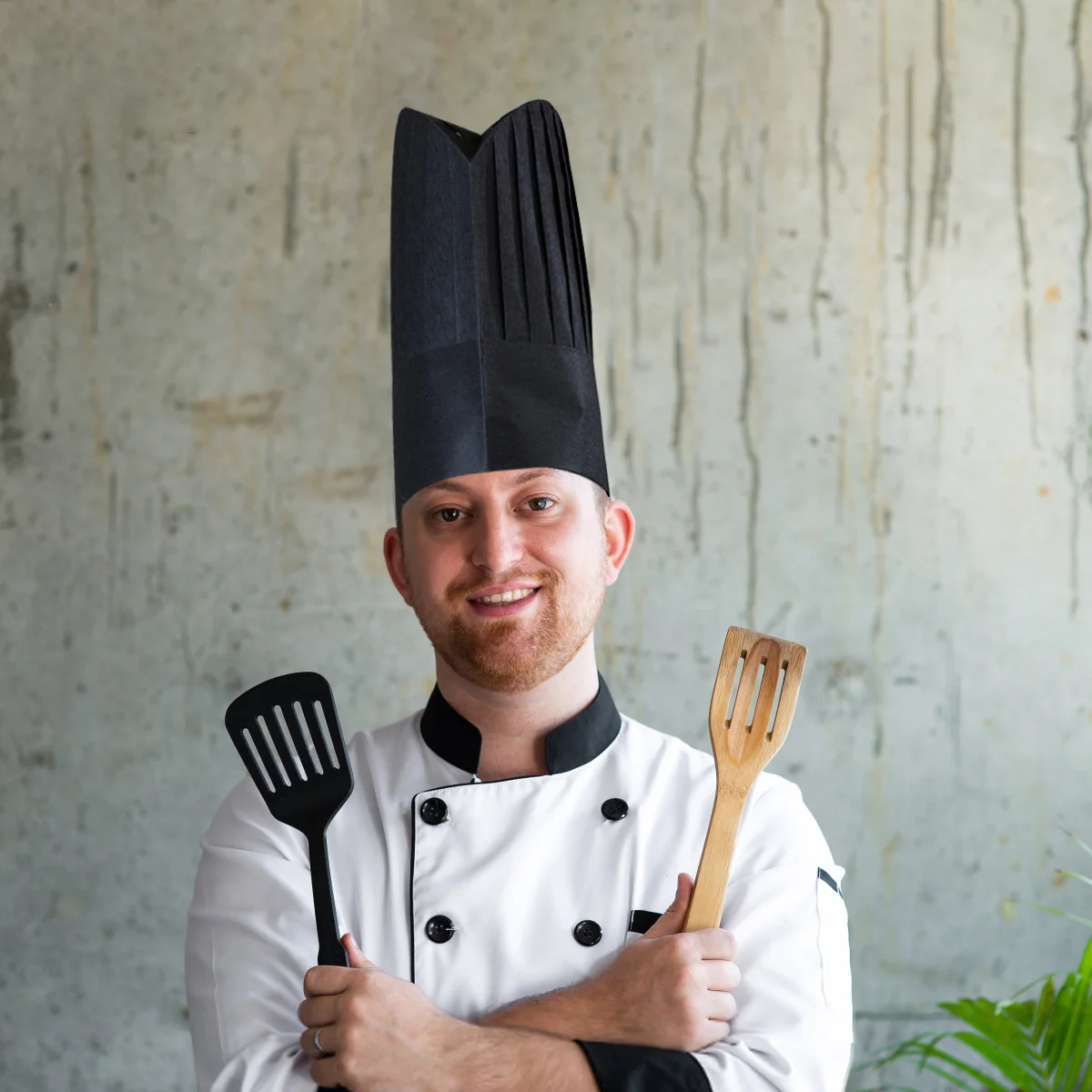 20-delige zwarte keukenhoed pet hoge chef-koks restaurant accessoire hoeden bulkpapier