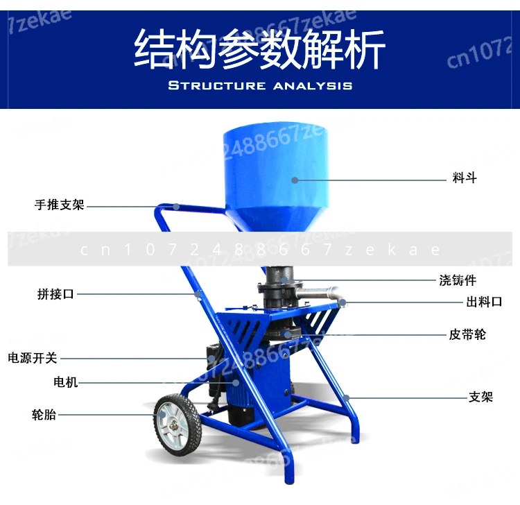 Powder White Cement Secondary Treatment Tool Electric Multi-functional Putty Powder Grinder Split Type Double Fly