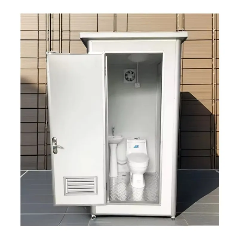 Portable Toilet Cabin Mobile Restroom for Construction Workers Events Public Parks Campgrounds RV Areas Durable Site Use