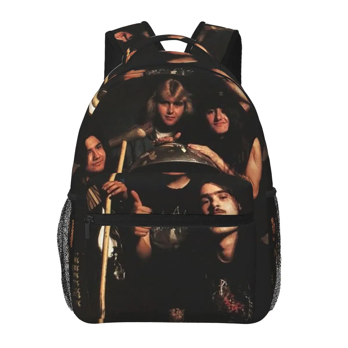 

Abba Death Metal Band Backpack Hot Sale Daypack Large Capacity Kids BookBag School Bag Shoulder Bags for Men Women