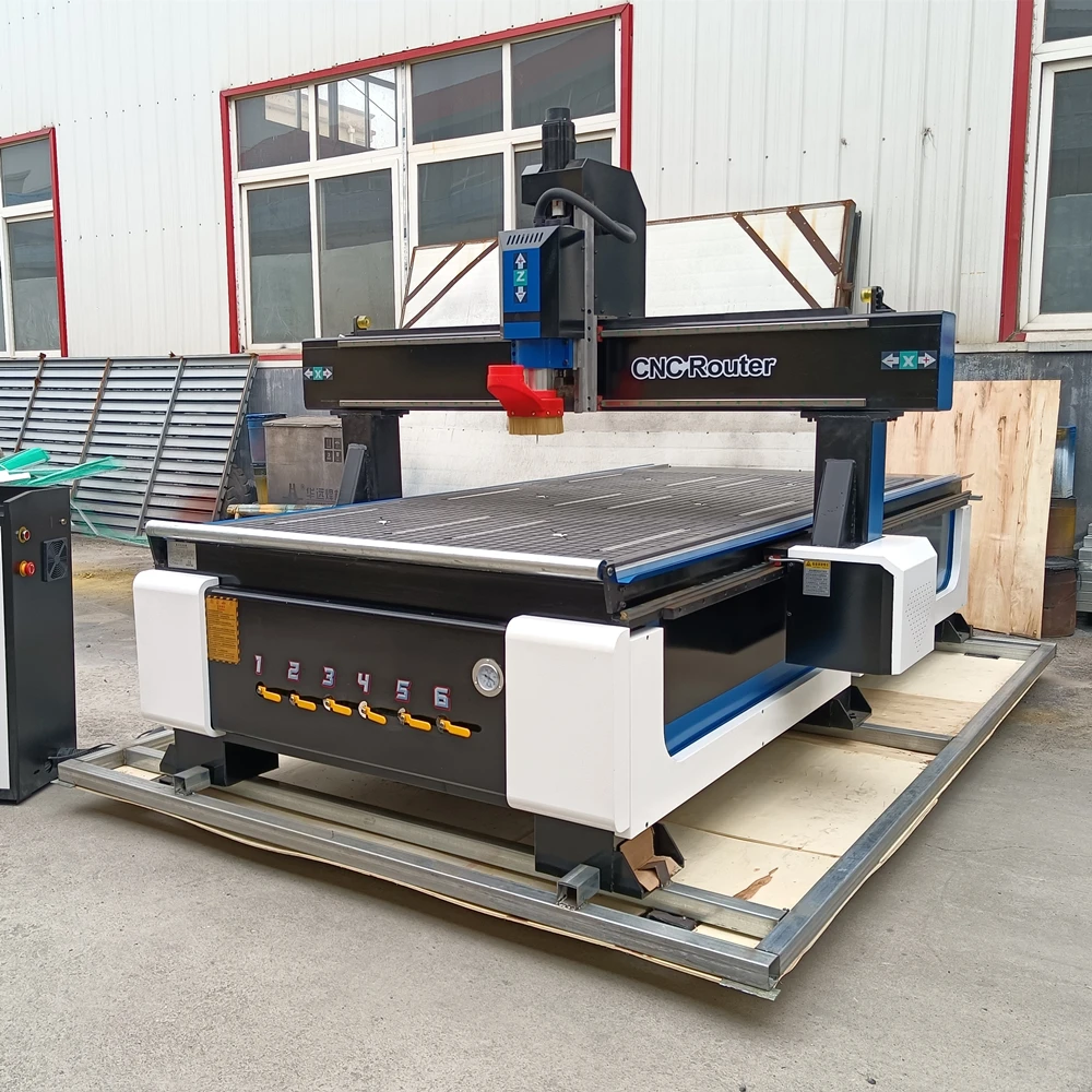 Mach3 Control Artcam Type3 Software G Code آلة قطع الخشب 1325 4 * 8Ft CNC Router لألومنيوم الرخام