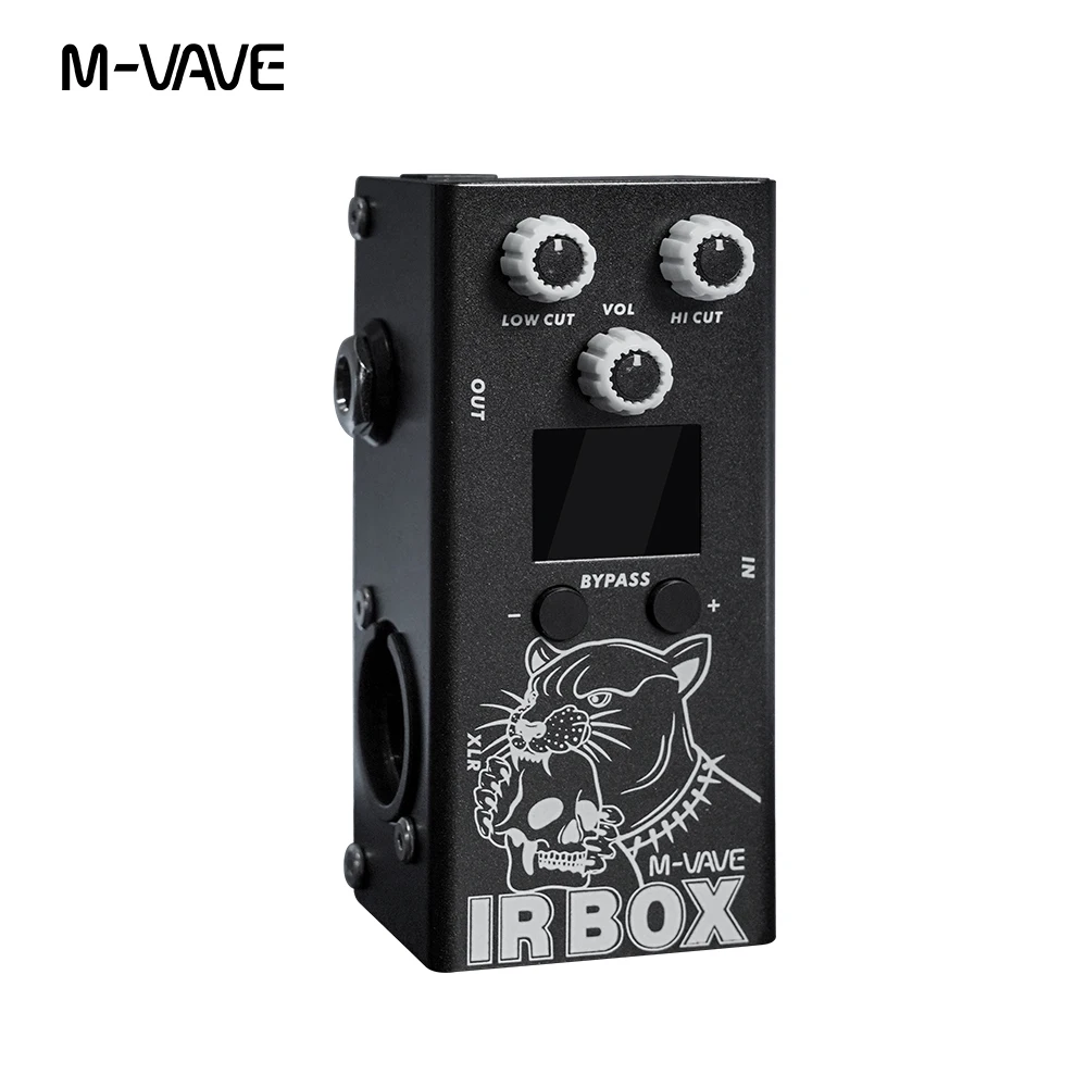 M-vave IR Box Pedal 32 Presets 24bit,IR Cab Impulse Response Cabinets Speaker Simulation Guitar Bass Effects Pedal