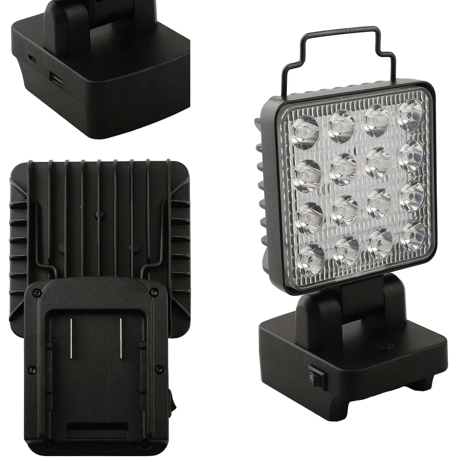 Luz de trabajo inalámbrica sin batería, linterna para Worx WA3593 WA3595 WA3401, herramientas eléctricas de batería de 18V, accesorios de repuesto, 1 ud.