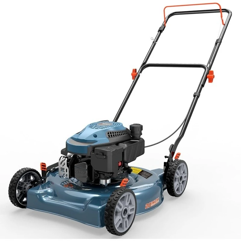 جزازة عشب تعمل بالغاز 144 سم مكعب، جزازة دفع ذات 4 دورات مقاس 20 بوصة، تفريغ جانبي، تعديل ارتفاع القطع 5 أوضاع، ضوضاء منخفضة (LSPG-L5) #1