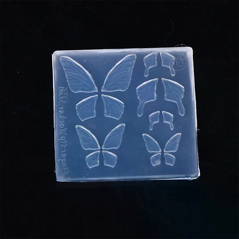 1 قطعة ثلاثية الأبعاد سيليكون مسمار قالب فراشة قالب ختم لوحة الأظافر الإستنسل لتقوم بها بنفسك UV هلام مسمار نحت القالب