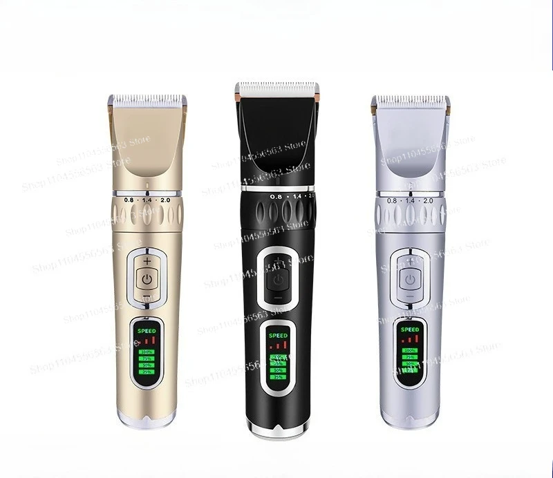 Amazon LCD display pet electric push scissor dog shaver cat teddy dog pet shaver push hair scissor