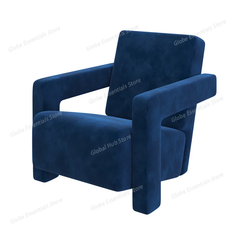 

Nordic Light Luxury Single Sofa Chair Special-shaped Modern Simple Living Room Bedroom Balcony Leisure Backrest Chaise Lounge