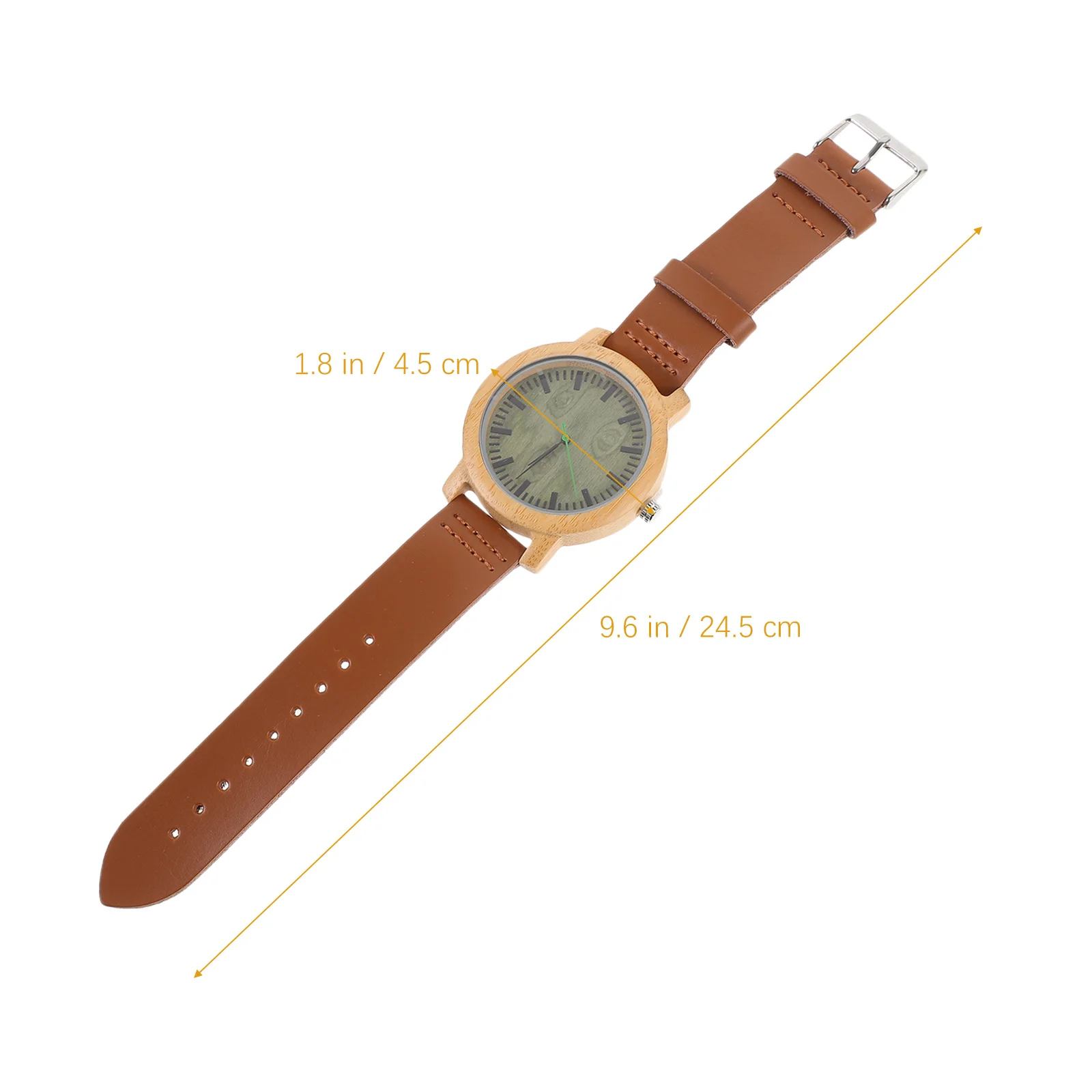 

1Pcs Elegant Bamboo Wooden Watch Strap Durable Lightweight Wristwatch for Men Casual Fashion Wood Watch