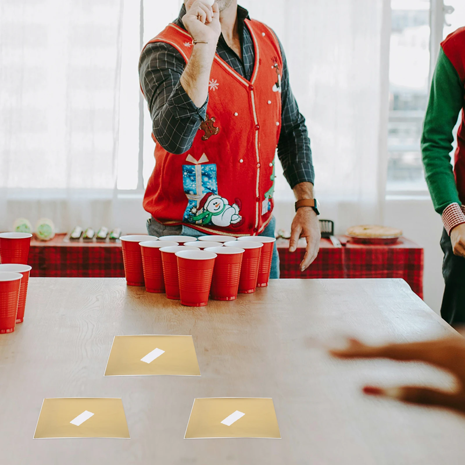 5Pcs Scratch Off Stickers Coating Film Scratch Cards Small Size Easy Use for Classroom Reward Games Party Prizes