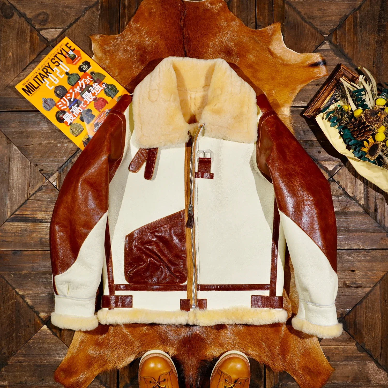 

Tailor Brando Classic Barton Модель Horse Skin Sleeve B3 Хутря из овчины Один пальто Мех Зимнее холодостойкое тепло Мужчины и женщины могут быть