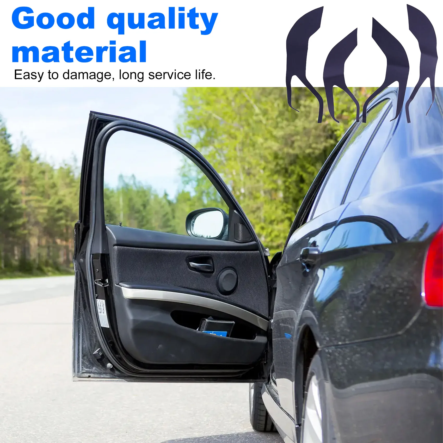 

Reliable-For Zeekr 001 Suede Car Door Kick Pad Door Panel Protective Pad Anti-Dirty Pad