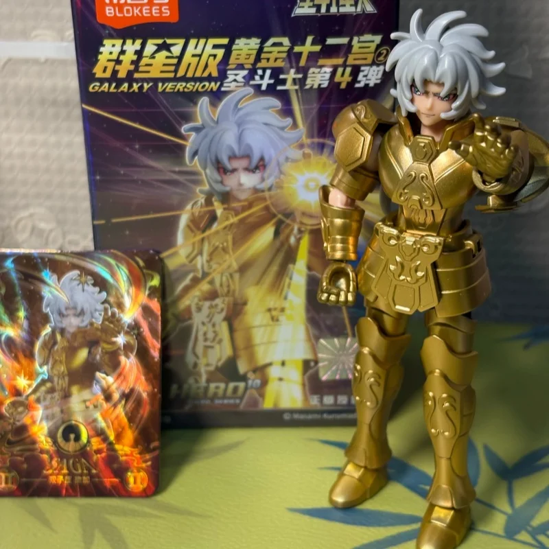 Blokees Saint Seiya Gold Saint Gemini Vol. 4 Star Edition Caja Sorpresa Figura de Acción de Bloques de Construcción Coleccionable