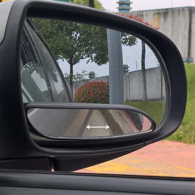 Car Rear View Blind Spot Door Side Convex Small Round Long Mirror Fan Shaped Sub Rotatable Mirrors Auto Spiegel Accessories