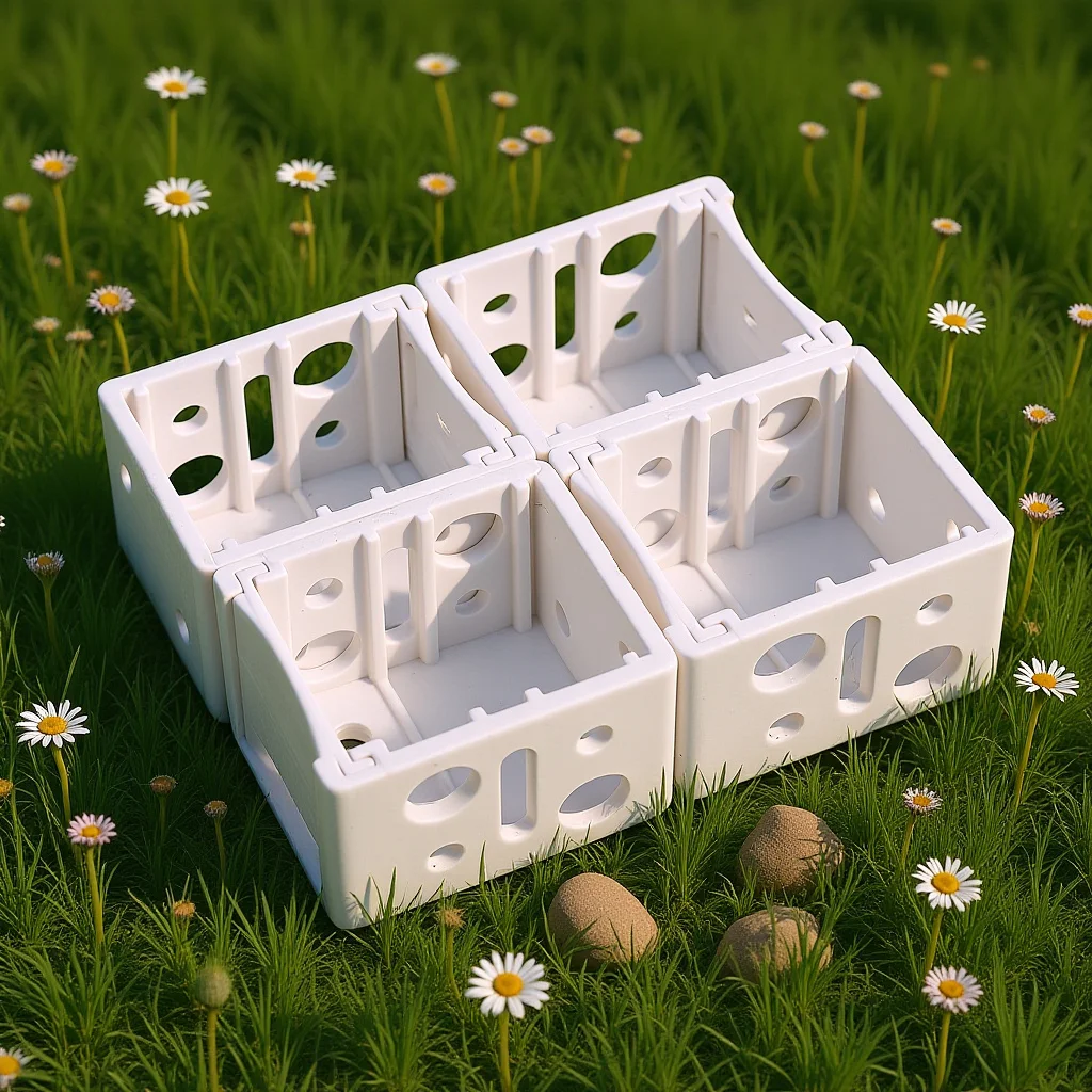 

4Pcs White Profile Box Blinds Brackets Smooth Operation Vertical Blind Mounting Bracket Replacement Parts Window Blind Brackets