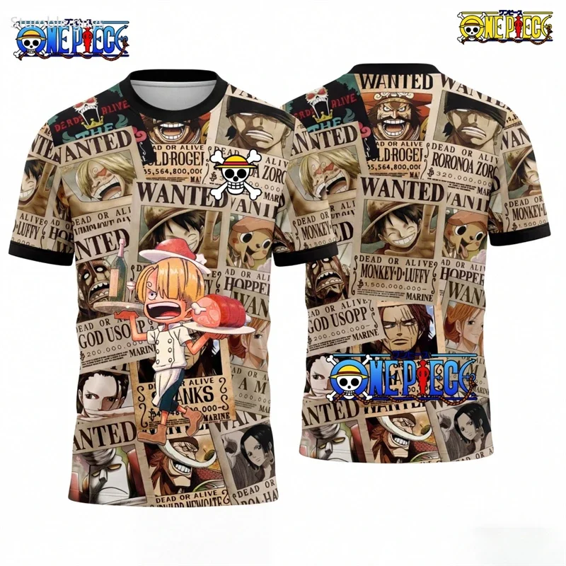 Children One Piece T-Shirt Robin Devil Fruit Print Summer Casual Boys Clothes Girls Short Sleeve Men Jersey