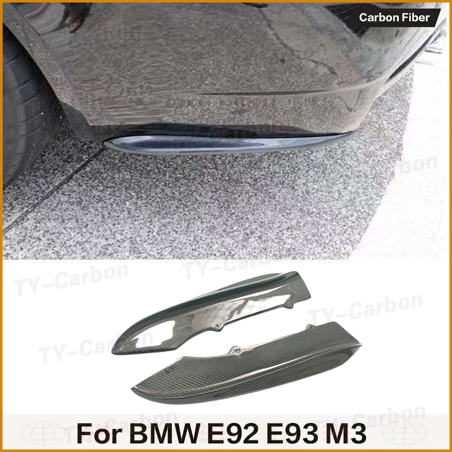 Накладки-сплиттеры на задний бампер из настоящего карбона для BMW E92 M3 Coupe E93 M3 Cabriolet 2009-2012, накладки на боковые бамперы, элементы обвеса