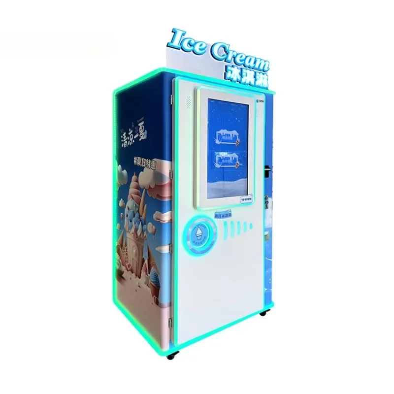 24-Hour Self-service Ice Cream Vending Machine Frozen Food Vending Machine Smoothie Machine Manufacturer