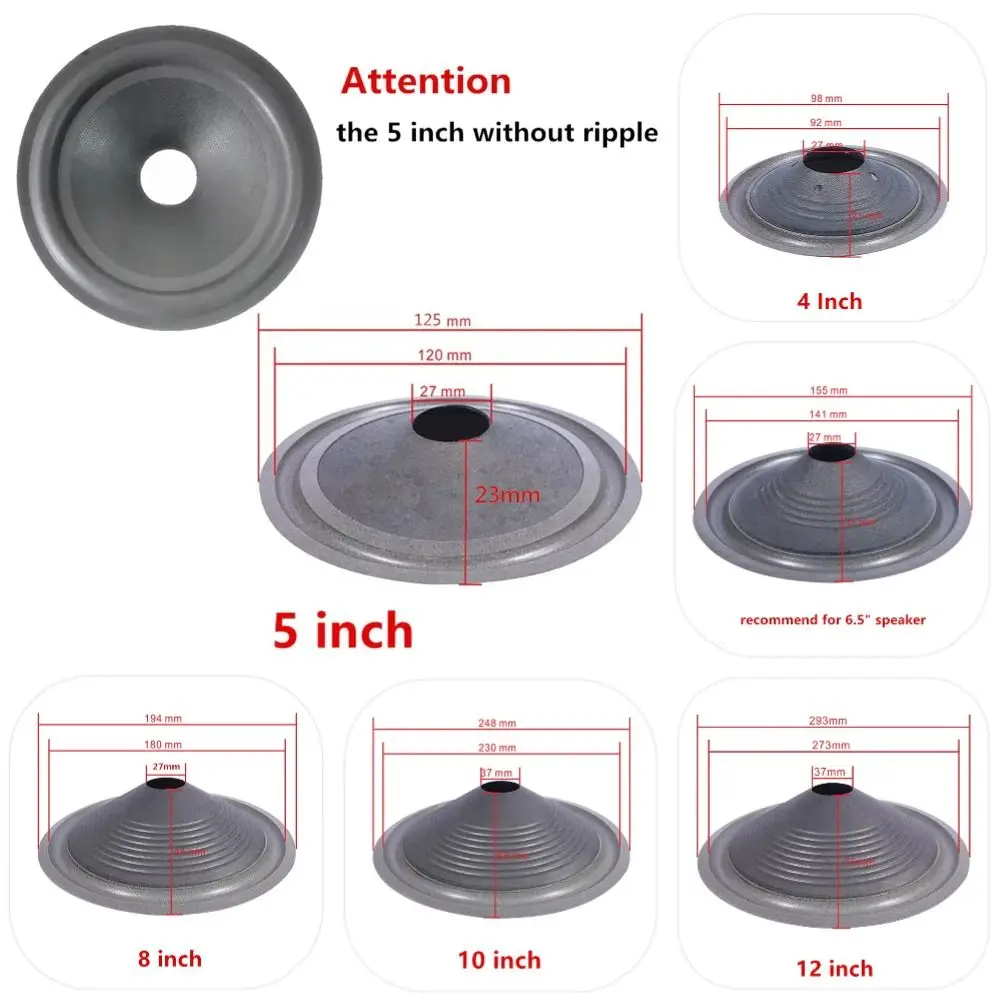 Speaker Woofer Paper Cone Threaded Foam Surround Voice Coil Repair Kit for Theater Studio System Speaker Accessory - view 3