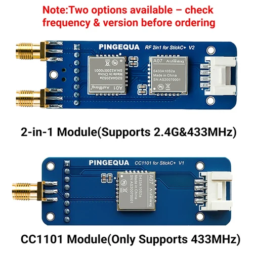 Imagen 2 del producto Módulo RF 2 en 1 para M5Stack StickCPlus 1.1 y 2, compatible con NRF24 2,4 GHz y CC1101 433MHz con firmware Bruce, sin máquina