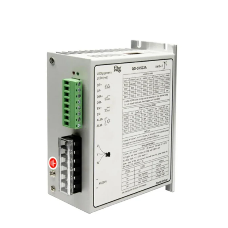 CNC 3-Phase stepper Motor DRIVER Stat QD-3H522A Full Digital stepper DRIVER เหมาะสําหรับ 86BYG350HA/B/C/D