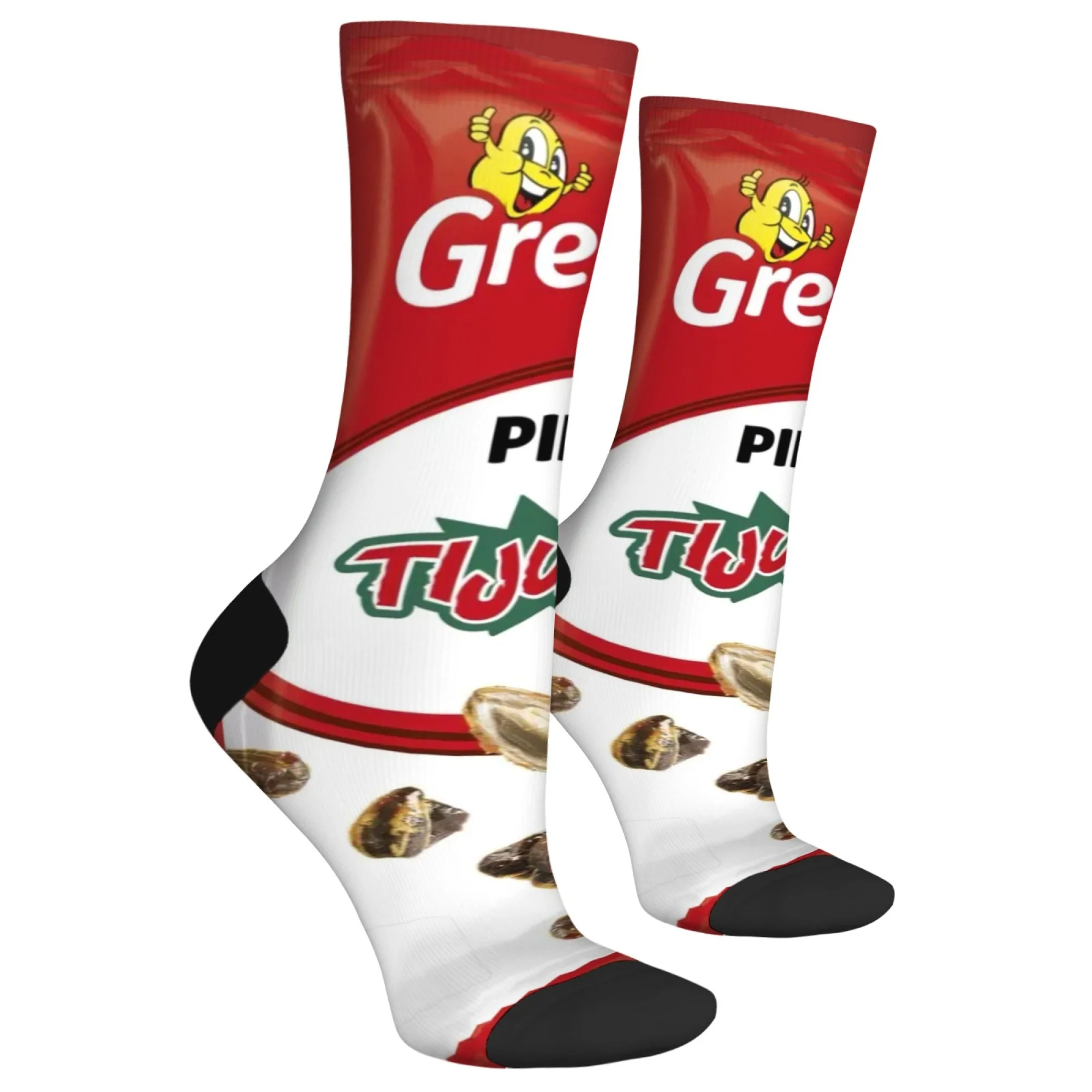 مضحك الجدة Grefus Pipas وجبة خفيفة طاقم الجوارب Tijuana وجبة خفيفة التفاصيل مع نغمات التعبئة والتغليف للجنسين الجوارب للارتداء اليومي ومحبي الغذاء