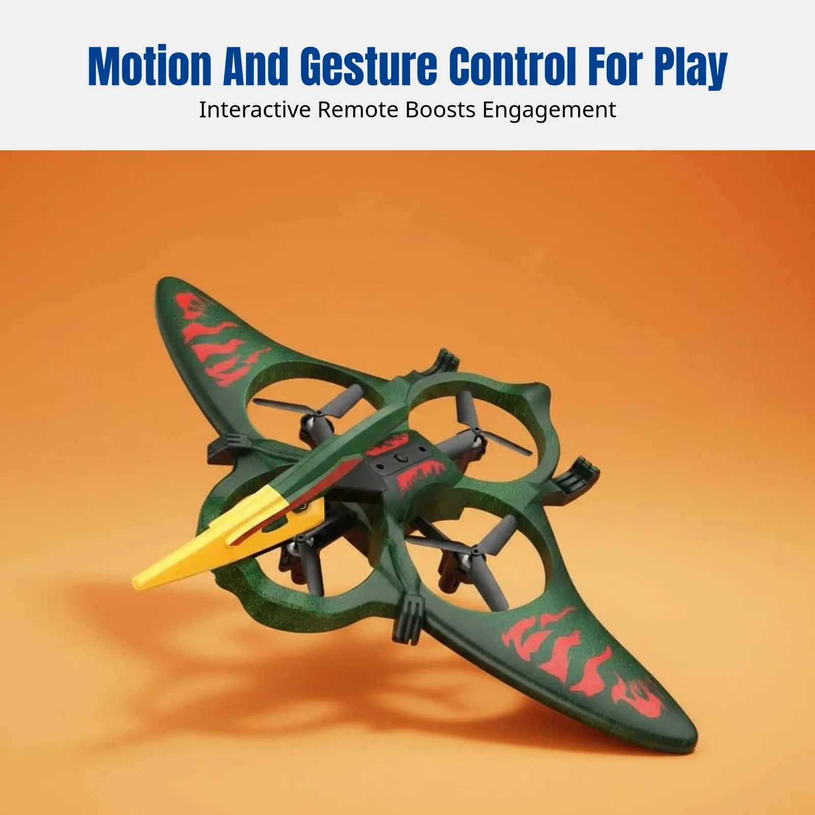 

Дрон с датчиком движения, радиоуправляемый самолет-птеродактиль, игрушечный самолет из пенопласта для детей, 360 градусов ° Светодиодные фонарики Flip с подсветкой