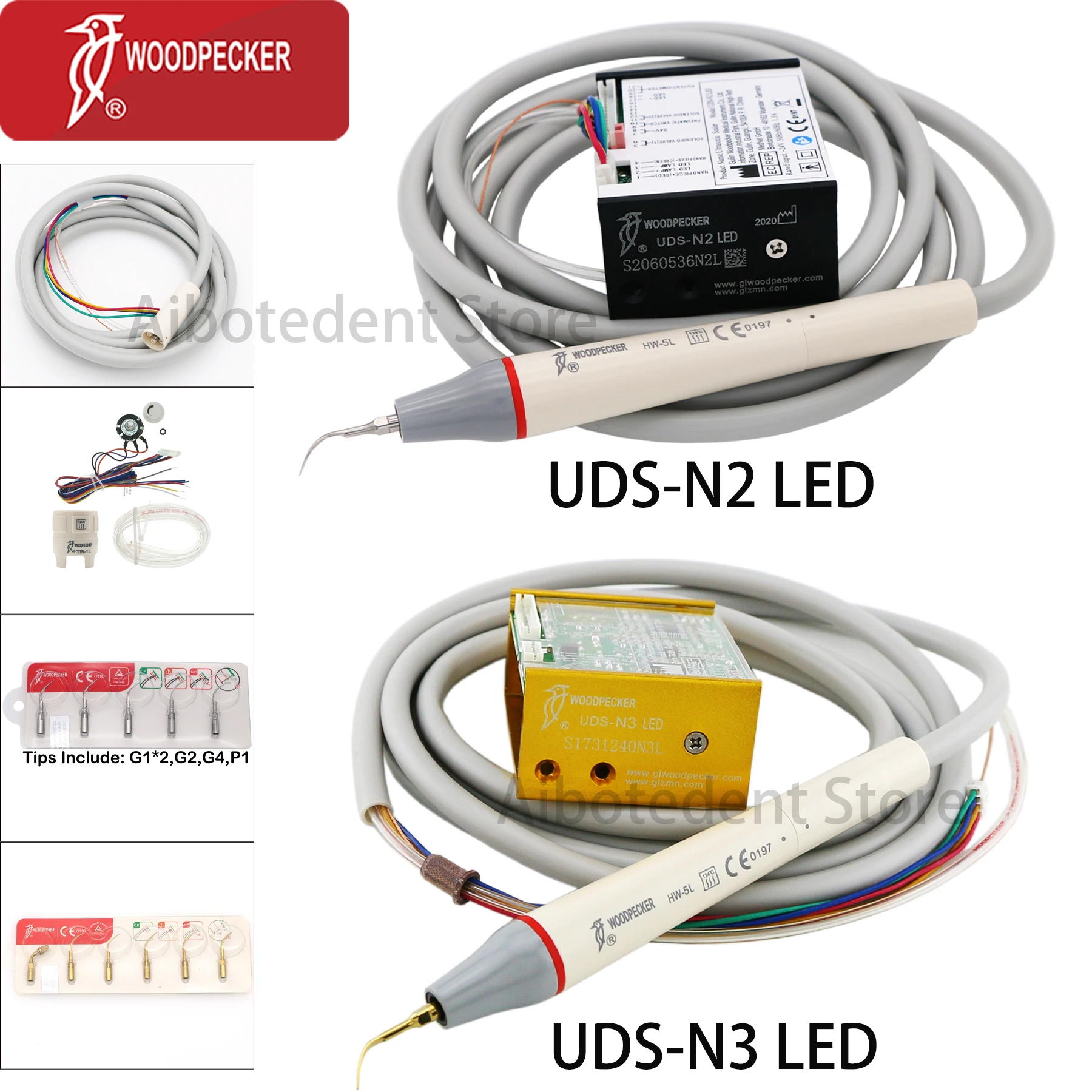 

Woodpecker Dental Built in Ultrasonic Piezo Scaler UDS N2 N3 LED Accessories EMS