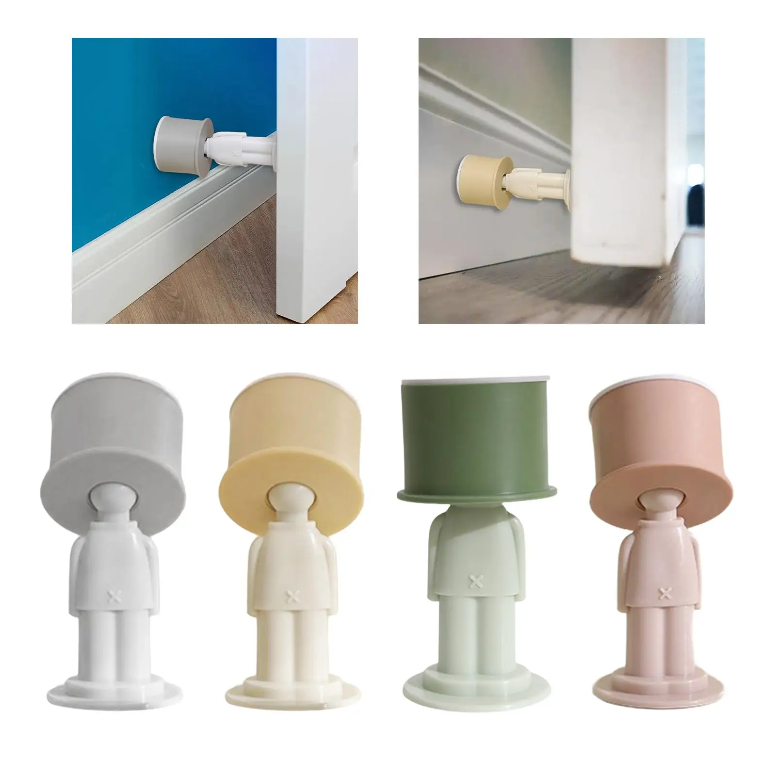 Wall Door Handle Stopper Silicone Easy to Install Detachable Door Knob Wall Protector Cute Soft Creative Doorknob Shield Cushion