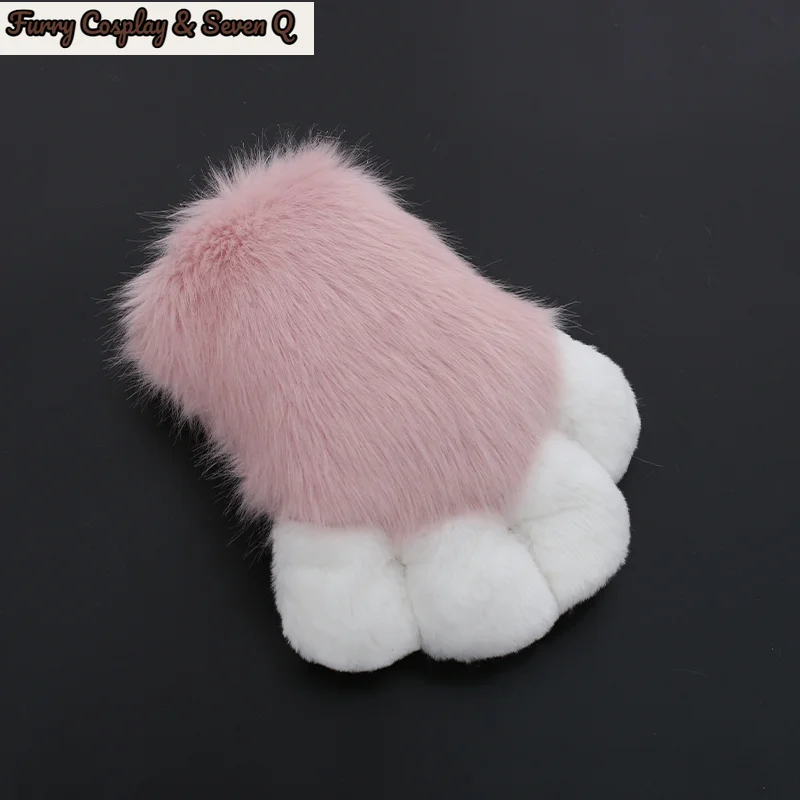 COS Kawaii Animal Furry Cosplay Anime Furrsuit Cat Rabbit Dog Fox Paws Gloves Prop Accessories Halloween Girls 3