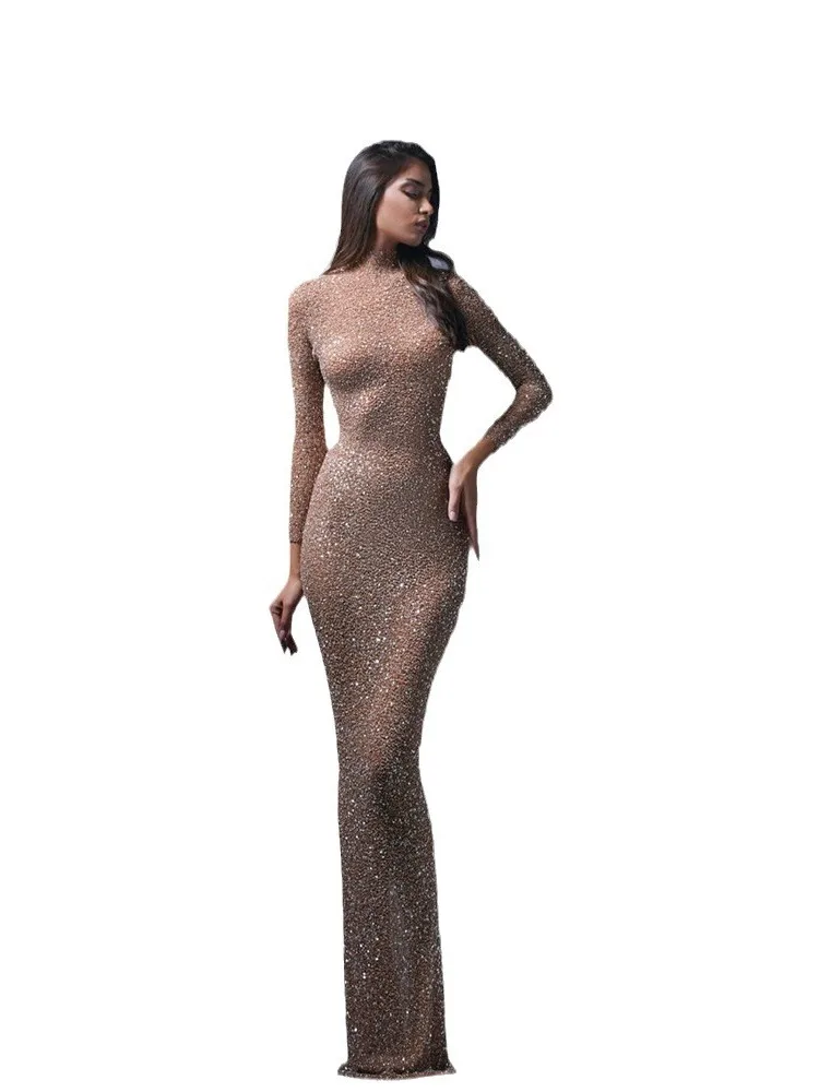 

Элегантное длинное вечернее платье для женщин, модная новинка весеннего сезона, бальное платье, женственное нарядное платье, пышная юбка, свадебное платье