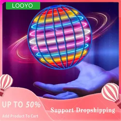 Flying Ball Boomerang Spinner Toys Hand Control Drone 360° Rotating Mini UFO With LED Lights for Children Funny Birthday Gifts