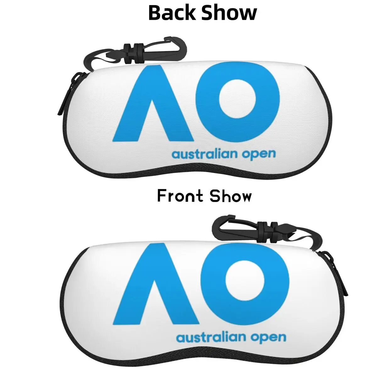

Australian Open AO (Blue Version) Shell Glasses Case Protector Sunglasses Box Women Men Soft Eyeglasses Bag Pouch