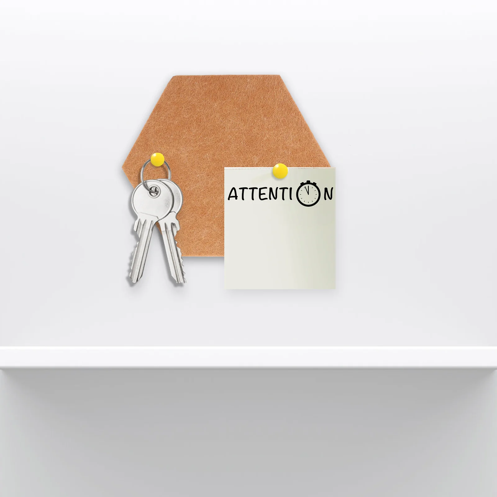 

10Pcs Hexagon Felt Pin Boards Thick Adhesive Bulletin Boards Wall Memo Photo Display Tiles for Home Office Decor