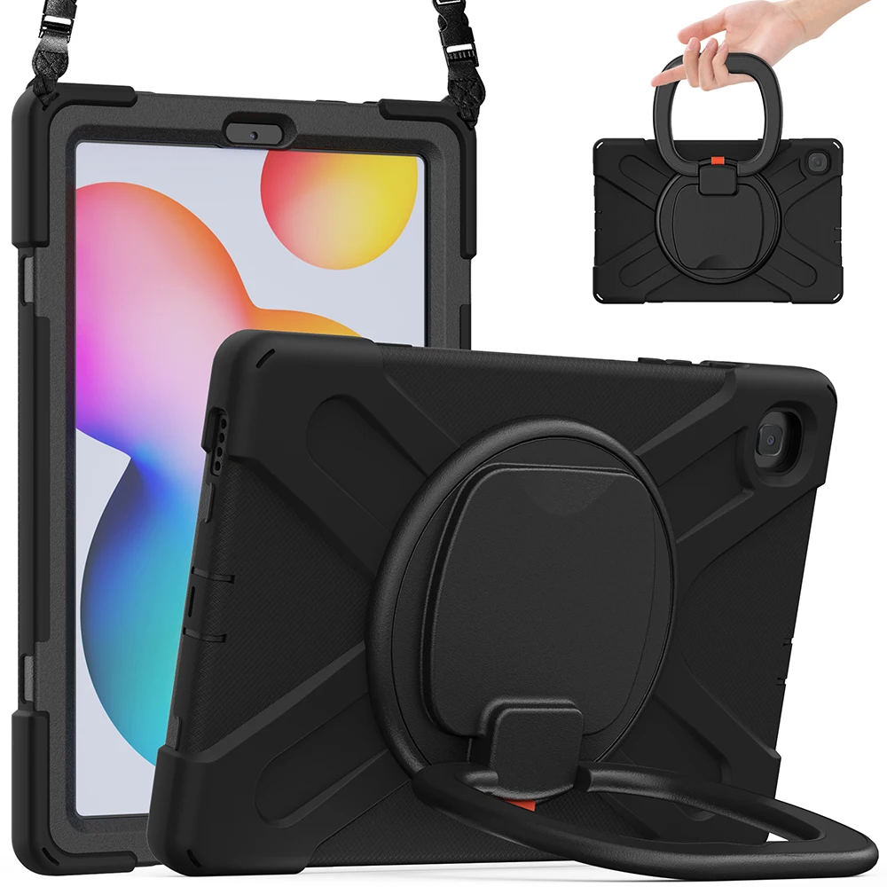 

Heavy Duty Case For samsung Galaxy Tab S6 Lite P620 P625 P627 10.4 2024 Case P610 P613 Tablet Kickstand Shockproof Rugged Cover