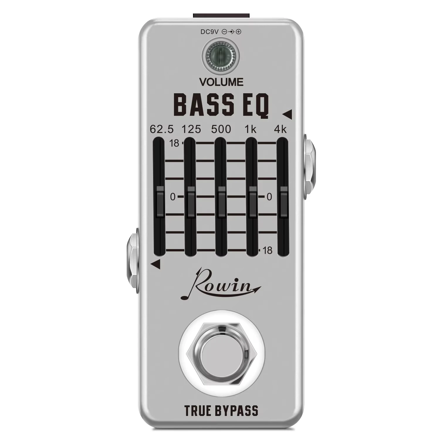 

Rowin Bass EQ Pedal 5-Band LEF-317B / | Parametric Equalizer with ±18dB Range | Pro Frequency Compensator for Bass True Bypass