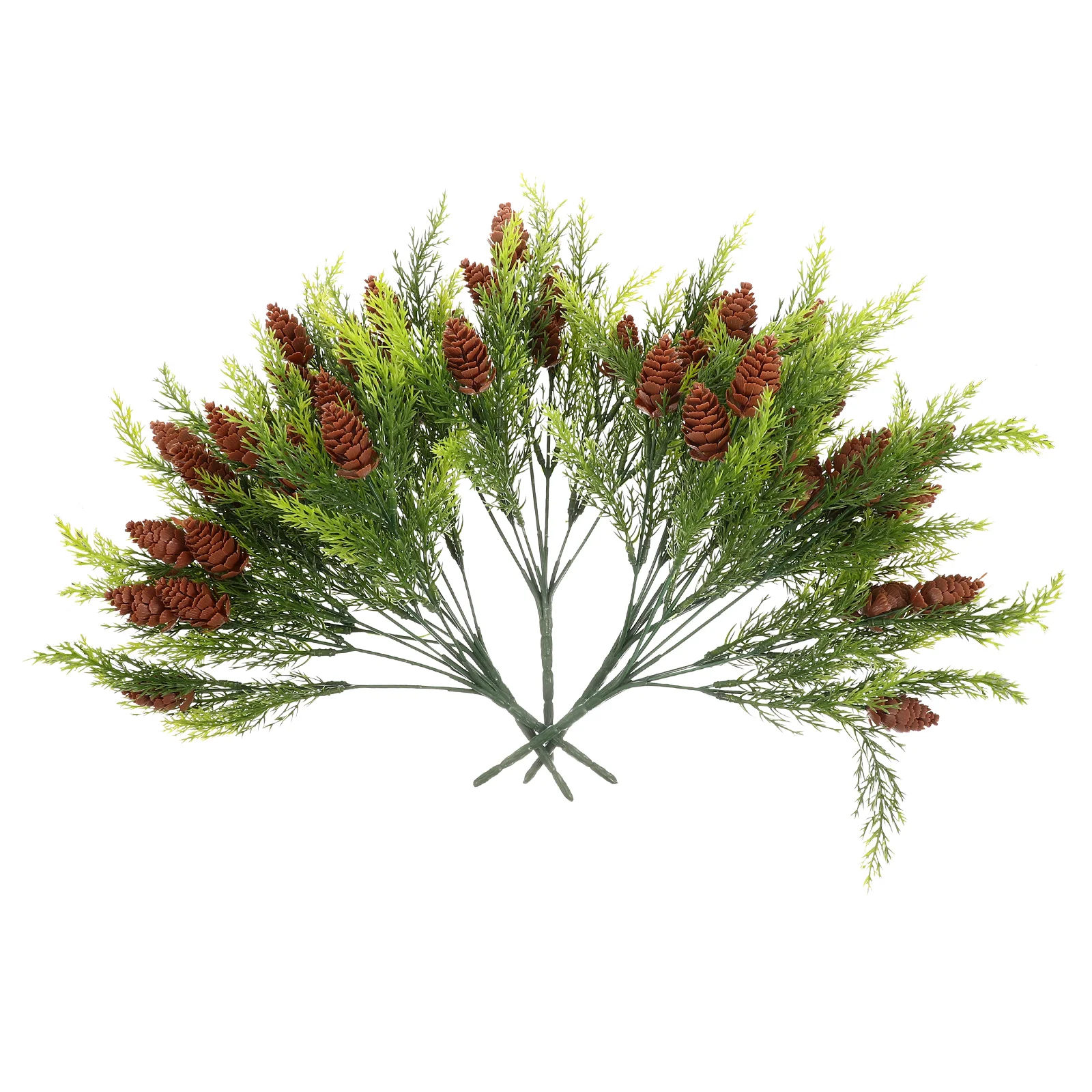 5 Pcs Thuja Imitation Plants Pine Needle Plastic Artificial Needles Pick Christmas Simulation Leaves